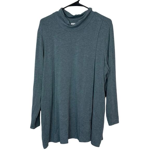 J.Jill PureJill Tranquility Fleece Mock Neck Tunic Size XL Comfort Mature Fall - Picture 1 of 8